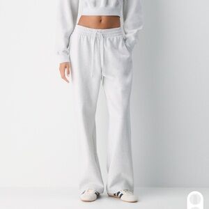 Aritzia Light Gray Track Pants